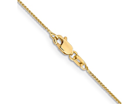 14k Yellow Gold 0.80mm Wheat Pendant Chain 24 Inches