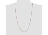 14k Yellow Gold 0.80mm Wheat Pendant Chain 30 Inches