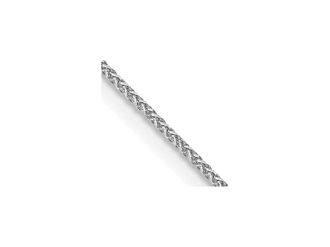 14k White Gold 0.80mm Wheat Chain 16 Inches