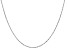 14k White Gold 1.1mm Diamond Cut Singapore Chain 16 Inches