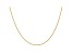 14k Yellow Gold 1.1mm Polished Baby Rope Chain 16 Inches