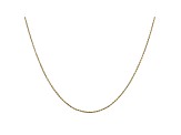 14k Yellow Gold 0.8mm Diamond Cut Cable Chain 16 Inches