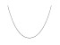 14k White Gold 0.8mm Diamond Cut Cable Chain 16 Inches