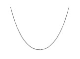 14k White Gold 0.8mm Diamond Cut Cable Chain 18 Inches