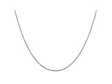 14k White Gold 0.8mm Diamond Cut Cable Chain 24 Inches