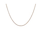 14k Rose Gold 0.8mm Diamond Cut Cable Chain 18 Inches