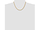 14k Yellow Gold 3mm Parisian Wheat Chain 18 Inches