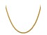 14k Yellow Gold 3mm Parisian Wheat Chain 20 Inches