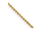 14k Yellow Gold 1.2mm Diamond Cut Baby Ball Chain 16 Inches