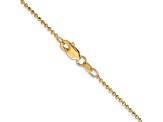 14k Yellow Gold 1.2mm Diamond Cut Baby Ball Chain
18 Inches