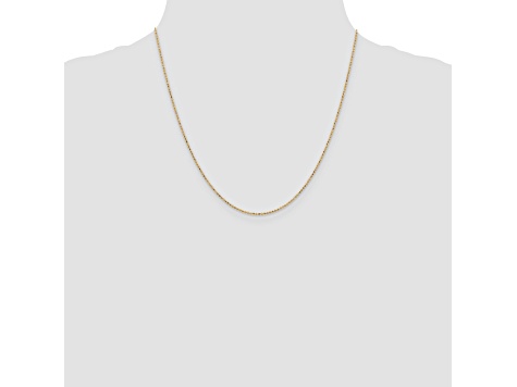 14k Yellow Gold 1.2mm Diamond Cut Baby Ball Chain
20 Inches