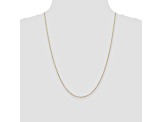 14k Yellow Gold 1.2mm Diamond Cut Baby Ball Chain 24 Inches