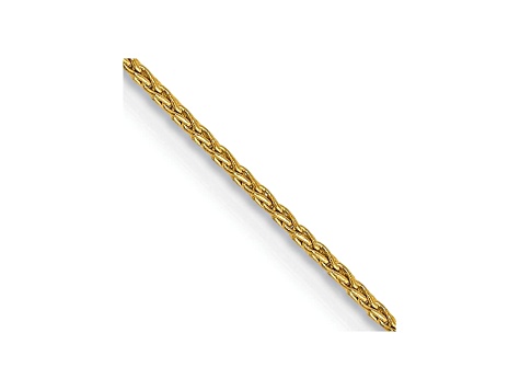 14k Yellow Gold 0.95mm Parisian Wheat Chain 18 Inches