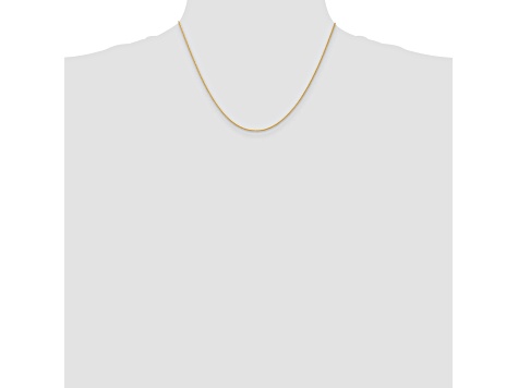 14k Yellow Gold 0.95mm Parisian Wheat Chain 18 Inches