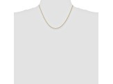 14k Yellow Gold 0.95mm Parisian Wheat Chain 18 Inches