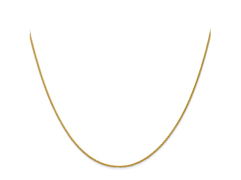 14k Yellow Gold 0.95mm Parisian Wheat Chain 24 Inches