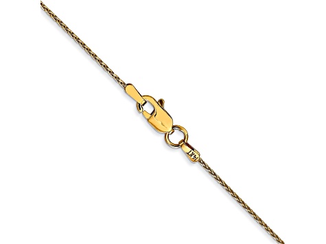 14k Yellow Gold 0.95mm Parisian Wheat Chain 24 Inches