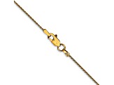 14k Yellow Gold 0.95mm Parisian Wheat Chain 30 Inches