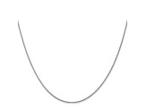 14k White Gold 1mm Parisian Wheat Chain 16 Inches