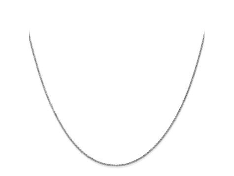 14k White Gold 1mm Parisian Wheat Chain 30 Inches