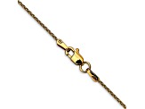 14k Yellow Gold 1.2mm Parisian Wheat Chain 20 Inches