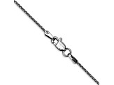 14k White Gold 1.2mm Parisian Wheat Chain 16 Inches