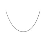 14k White Gold 1.2mm Parisian Wheat Chain 20 Inches