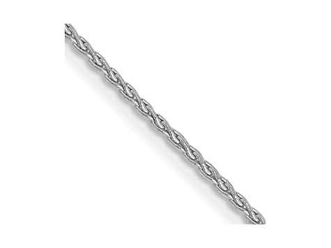 14k White Gold 1.2mm Parisian Wheat Chain 20 Inches