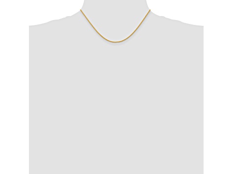14k Yellow Gold 1.5mm Parisian Wheat Chain 16 Inches