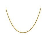 14k Yellow Gold 1.5mm Parisian Wheat Chain 18 Inches