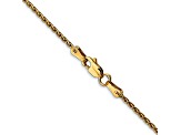 14k Yellow Gold 1.5mm Parisian Wheat Chain 18 Inches