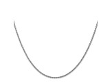 14k White Gold 1.5mm Parisian Wheat Chain 30 Inches