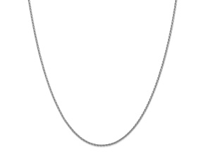 14k White Gold 1.5mm Parisian Wheat Chain 14 Inches