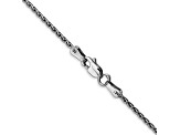 14k White Gold 1.5mm Parisian Wheat Chain 14 Inches