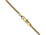 14k Yellow Gold 1.75mm Parisian Wheat Chain 24 Inches