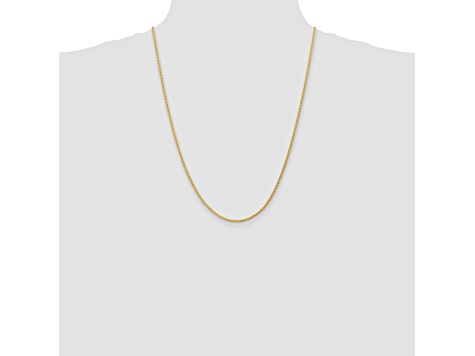 14k Yellow Gold 1.75mm Parisian Wheat Chain 24 Inches