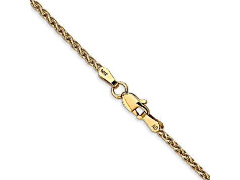 14k Yellow Gold 1.75mm Parisian Wheat Chain 30 Inches