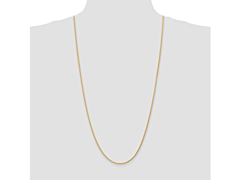 14k Yellow Gold 1.75mm Parisian Wheat Chain 30 Inches