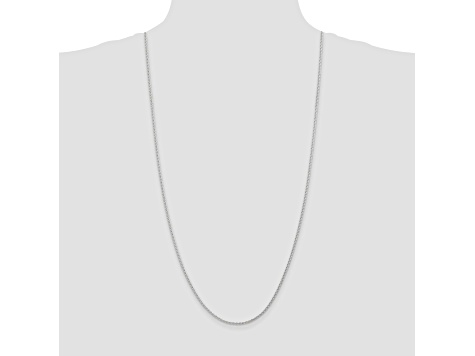 14k White Gold 1.75mm Parisian Wheat Chain 30 Inches