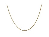 14k Yellow Gold 1.15mm Rolo Pendant Chain 18 Inches