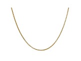 14k Yellow Gold 1.55mm Rolo Pendant Chain 18 Inches