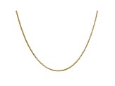 14k Yellow Gold 1.55mm Rolo Pendant Chain 24 Inches