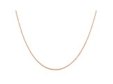 14k Rose Gold 0.5mm Cable Rope Chain 16 Inches