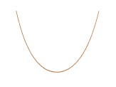 14k Rose Gold 0.5mm Cable Rope Chain 18 Inches