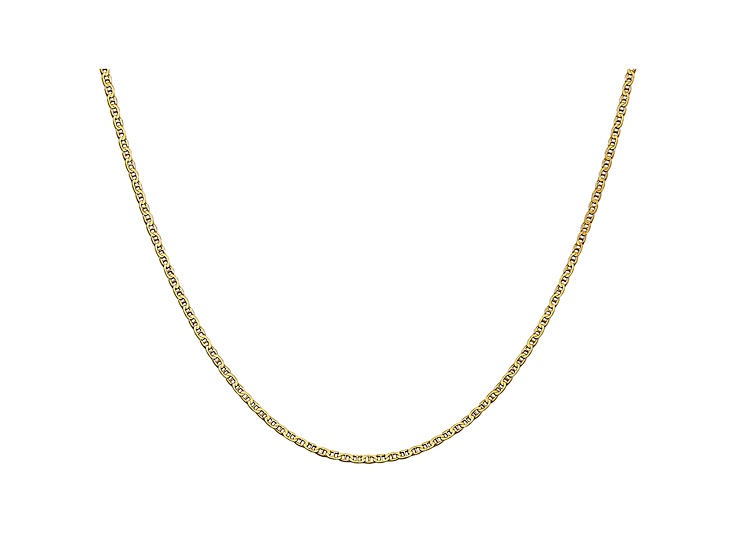 14k Yellow Gold 1.5mm Mariner Link Chain 16 inch