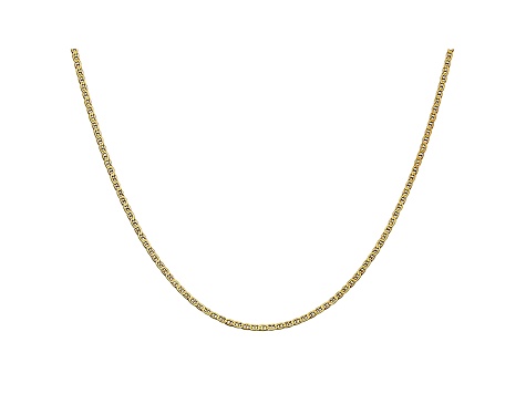 14k Yellow Gold 1.5mm Mariner Link Chain 16 inch