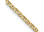 14k Yellow Gold 1.5mm Mariner Link Chain 14 inch