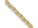 14k Yellow Gold 1.5mm Mariner Link Chain 22 inch
