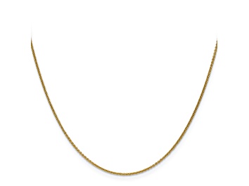 14k Yellow Gold 1mm Cable Chain 16 