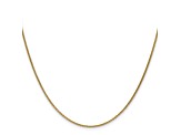 14k Yellow Gold 1mm Cable Chain 18 Inches